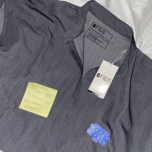 XS GRAPHITE RAFAELA TOP FIGS